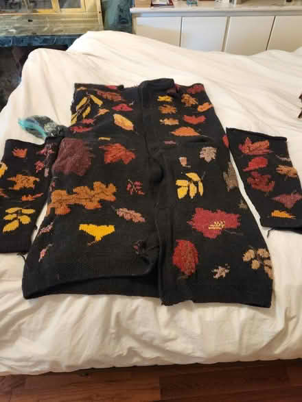 Photo of free Unfinished black sweater coat (Capitol Hill, DC) #2