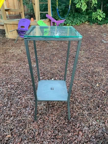 Photo of free Glass plant stand (Cambrian) #1