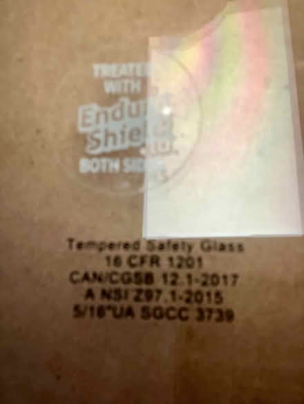 Photo of free Thick glass panel (Old Town Bowie) #2