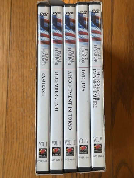 Photo of free "Pearl Harbor" Boxed Set - 5 DVDs (Darien - near 75th x Cass Ave.) #3