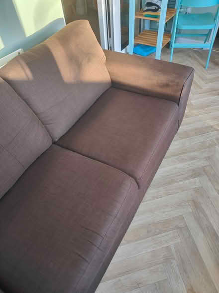 Photo of free Brown two seater sofa (Derby DE24) #4