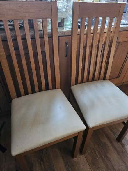 Photo of free 2 dining room chairs (Cullercoats) #1