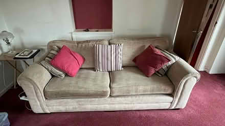 Photo of free Large settee (no cushions) (Cheswick Green B90) #2