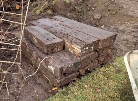 Photo of free 8 1/2 Reclaimed Railway Sleepers (Eaton NR4) #2