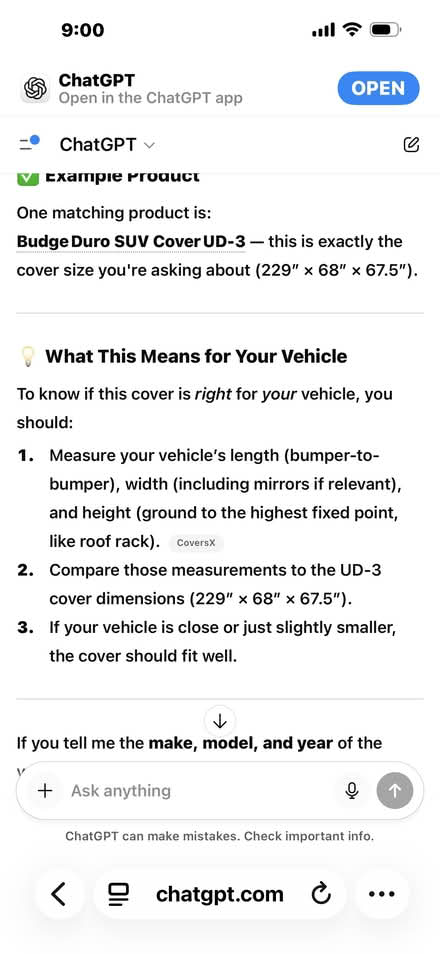 Photo of free SUV car cover (Hyattsville, MD) #4