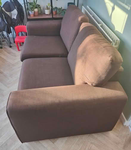 Photo of free Brown two seater sofa (Derby DE24) #3
