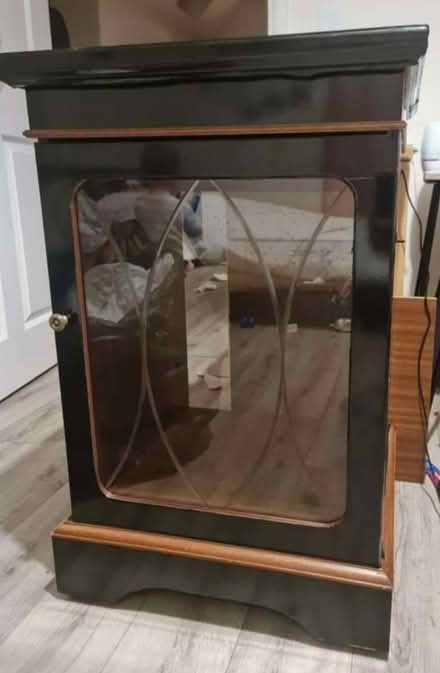 Photo of free Single cupboard with black overlay (Charfield GL12) #1