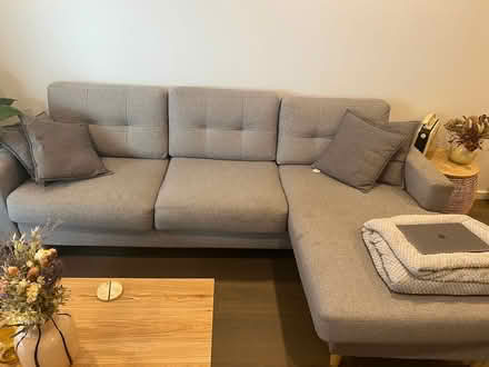 Photo of free 3 seater couch with chaise (Coburg) #1