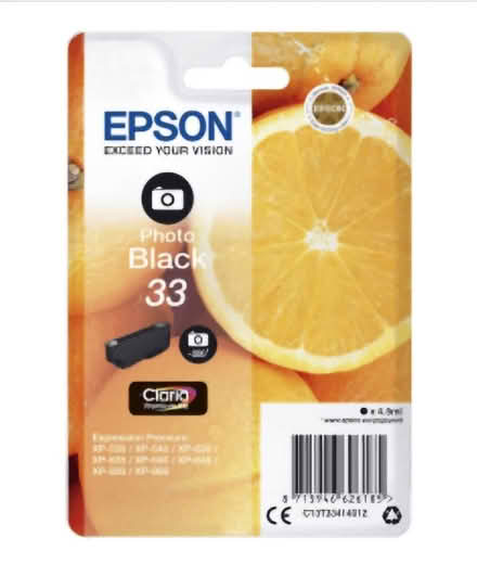 Photo of free Epson 33 Black Ink Cartridges 4.5ml & 6.4ml (Kingsdown SN2) #1