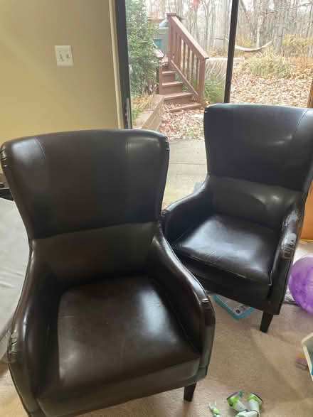 Photo of free Two Wingback Chairs (Oakton woods way) #1
