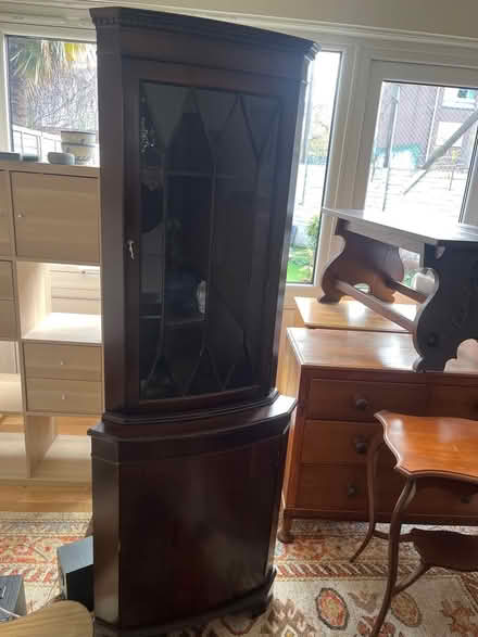 Photo of free Large wooden display cabinet #2 (Tulse Hill, SW2) #1