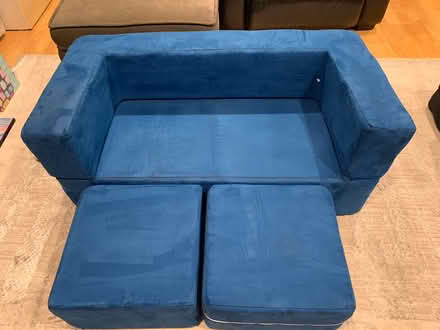 Photo of free Blue Kids Floor Cushion (Cambrian) #2