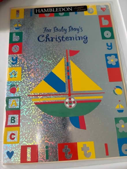 Photo of free Sealed christening card (Westbury Wilts BA13) #1