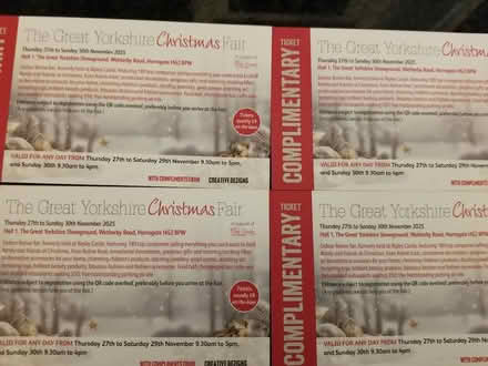 Photo of free Tickets Yorkshire Christmas fair (Adel LS16) #1