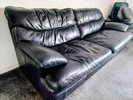 Photo of free G-Plan leather sofa (Trowbridge BA14) #1