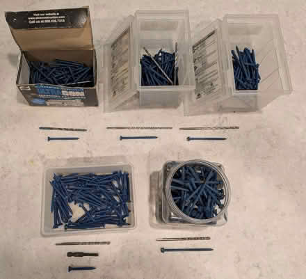 Photo of free Tapcon concrete screws and anchors (Hazeldean/Castlefrank area) #2