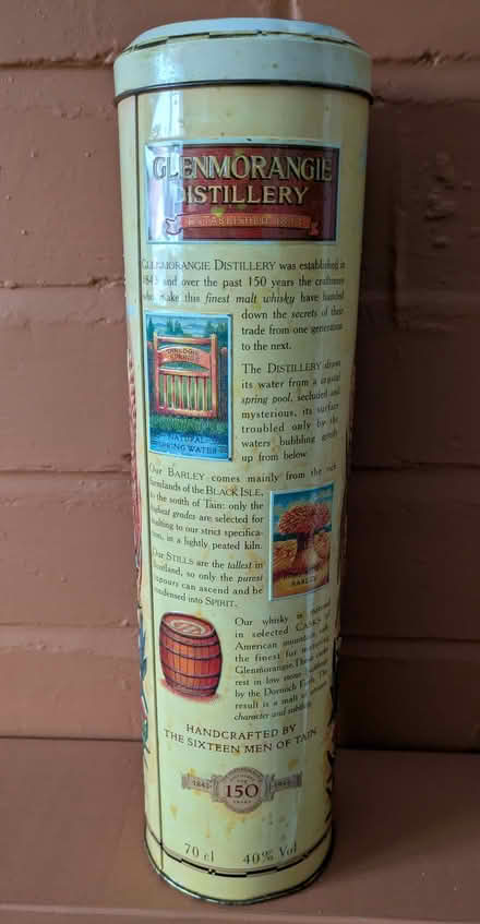 Photo of free Vintage Glenmorangie tin (Finstall B60) #2
