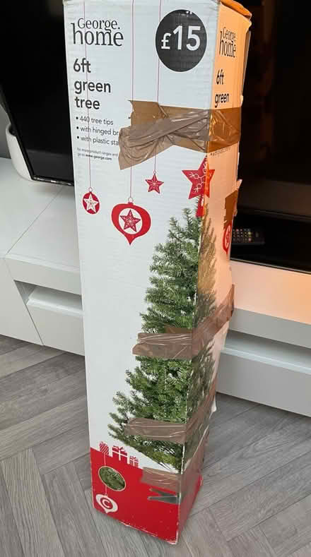 Photo of free 6ft green Christmas tree (Gosport PO12) #1