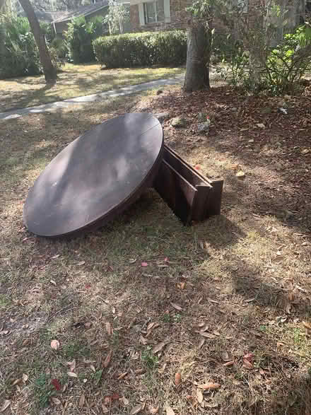 Photo of free 150 year old oak table with leaves (Sugarfoot opp Royal Park) #2