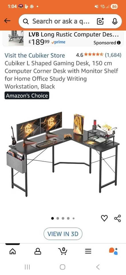 Photo of free Gaming desk (Wyken Coventry CV2) #1