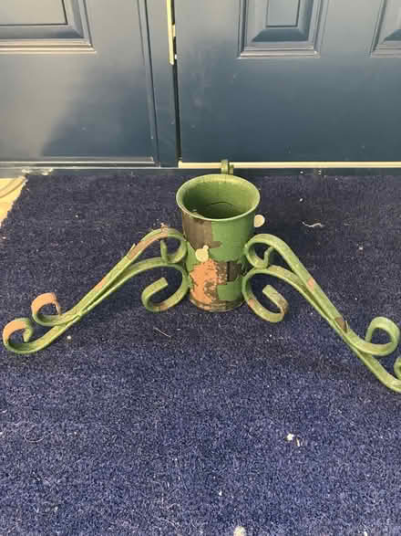 Photo of free Christmas tree holder, metal (Thames Ditton) #1