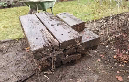 Photo of free 8 1/2 Reclaimed Railway Sleepers (Eaton NR4) #3
