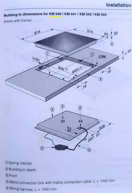 Photo of free Miele KM 540 4 rings Electric Ceramic Hob (Leyburn DL8) #2
