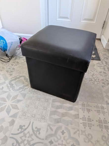 Photo of free Faux leather brown storage box (M33) #1