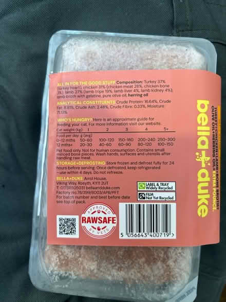 Photo of free Raw cat food (SM5) #2