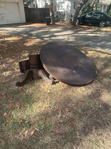 Photo of free 150 year old oak table with leaves (Sugarfoot opp Royal Park) #1