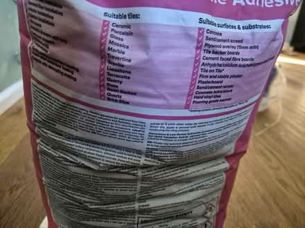 Photo of free Tile adhesive (not grout) (Heybridge CM9) #3