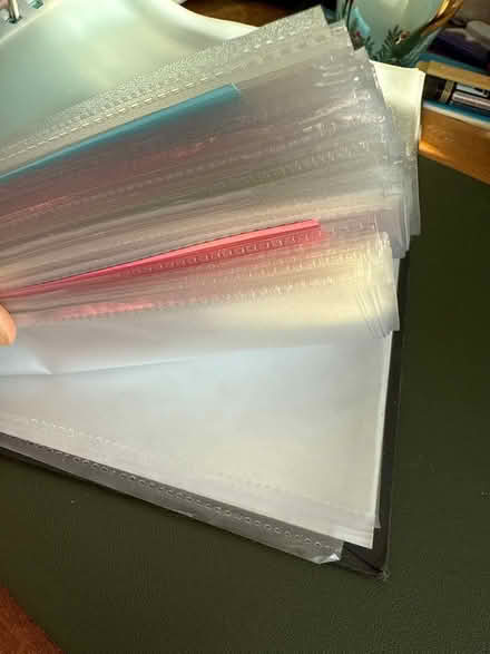 Photo of free A4 clear punch pockets (Surbiton KT6) #2