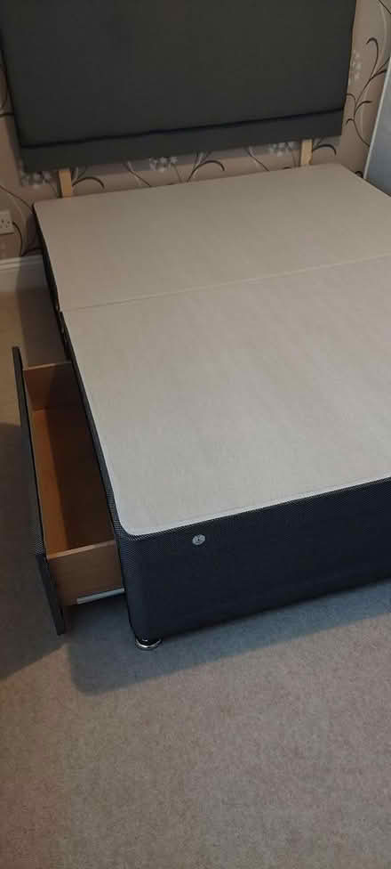 Photo of free Double bed divan base/2 drawers (Greenhead CA8) #1