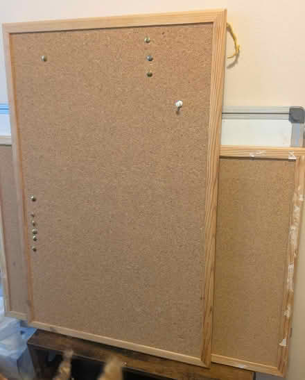 Photo of free 2 cork pin boards (Galleons Reach E16) #1