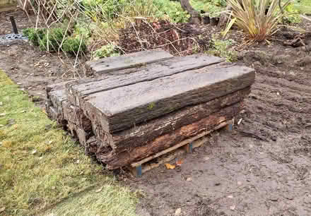 Photo of free 8 1/2 Reclaimed Railway Sleepers (Eaton NR4) #1