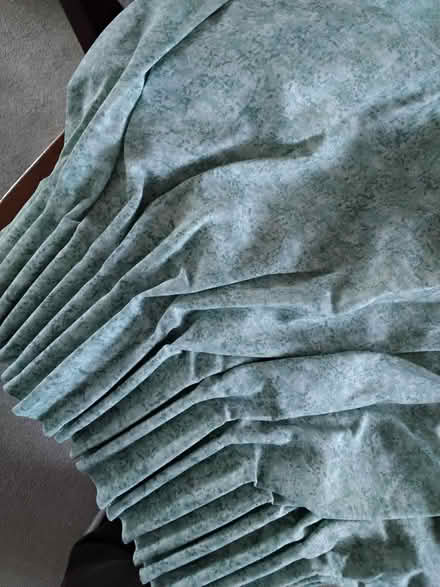 Photo of free Greeny turquoise curtains - fit bay window (Eastcote HA4) #1