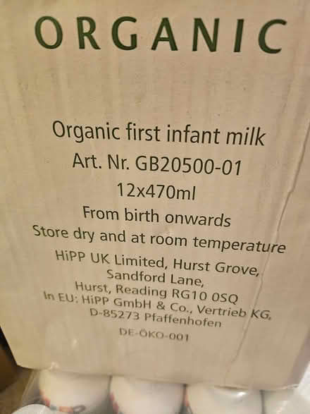 Photo of free Hipp organic first milk (RG2) #3