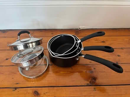 Photo of free Set of 3 saucepans + lids (SE24) #1