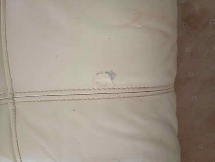 Photo of free Leather look loveseat (Foxhole PL26) #2