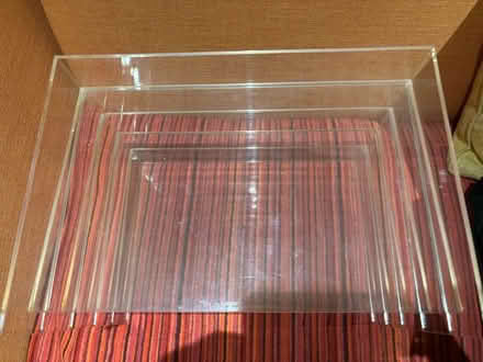Photo of free Muji acrylic stacking letter trays (Wargrave RG10) #1