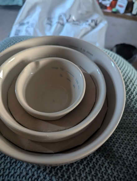 Photo of free Ceramic measuring bowls (Portchester PO16) #3