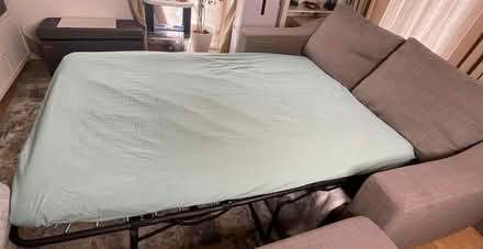 Photo of free Grey Sofa Bed & Footstool (storage) (Bermondsey SE!) #4