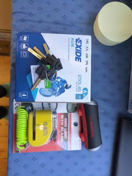 Photo of free Motorbike battery and Lock (Tooting) #1