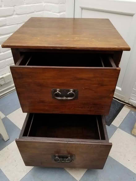 Photo of free Vintage Wooden 2-Drawer Cabinet (TW76QH, Isleworth) #2