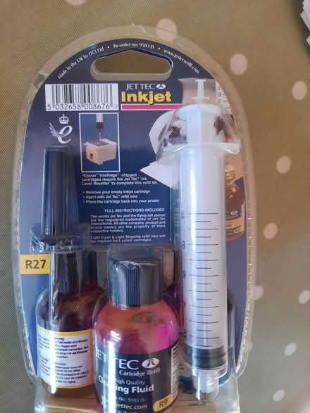 Photo of free Inkjet cartridge refill kit (Grove OX12) #2