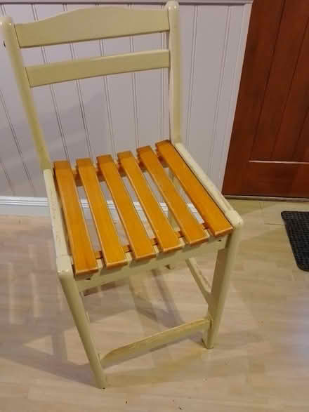 Photo of free X3 woodern bar stools (Newark NG24) #1