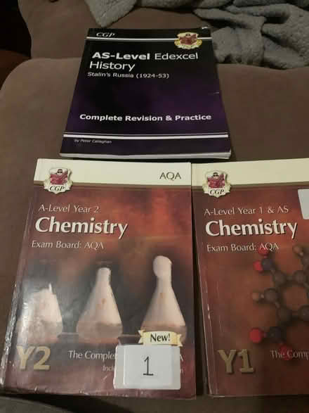 Photo of free Chemistry & History A Level Books (Southend on sea SS1) #1