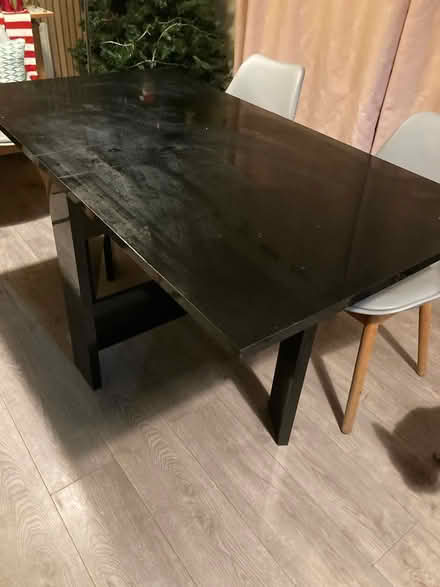 Photo of free Extendable dining table black gloss (Freckleton PR4) #1