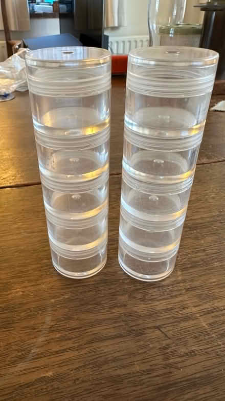 Photo of free Ten small stackable containers (Guildford GU1) #1