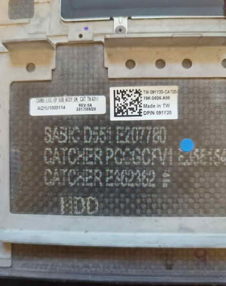 Photo of free Dell XPS 15 9560 palmrest assembly (N15, Seven Sisters) #3